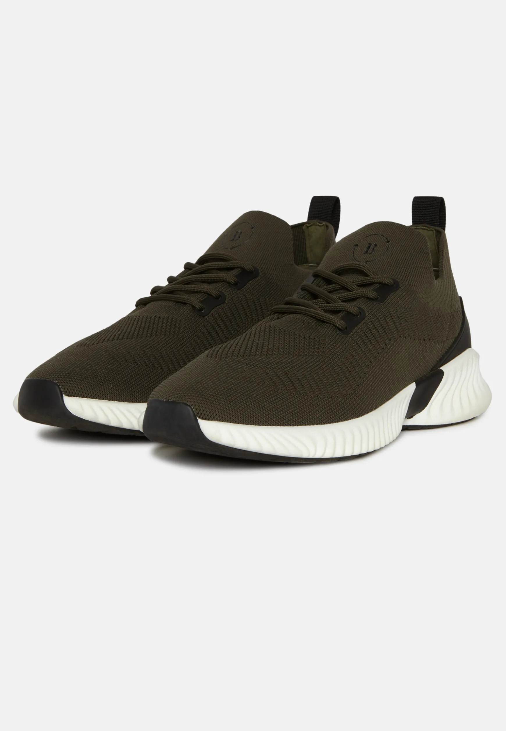 Army Green Recycled Yarn Willow Trainers|Boggi Milano Sale