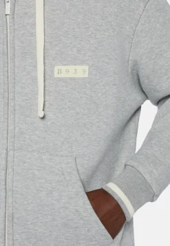 B939 Full-Zip Sweatshirt in a Cotton and Nylon Blend|Boggi Milano Hot
