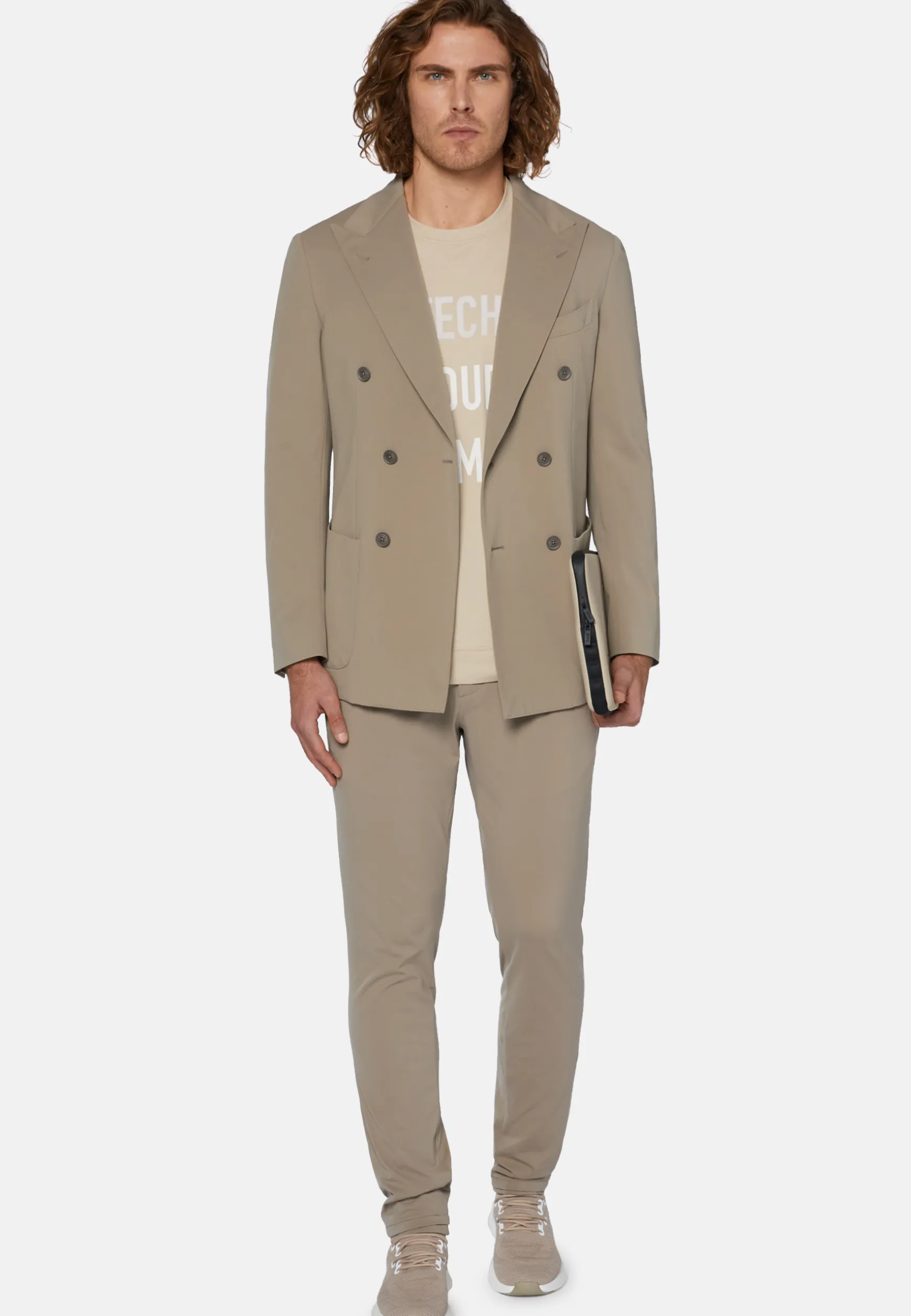 B Tech Double-Breasted Jacket In Nylon|Boggi Milano Store