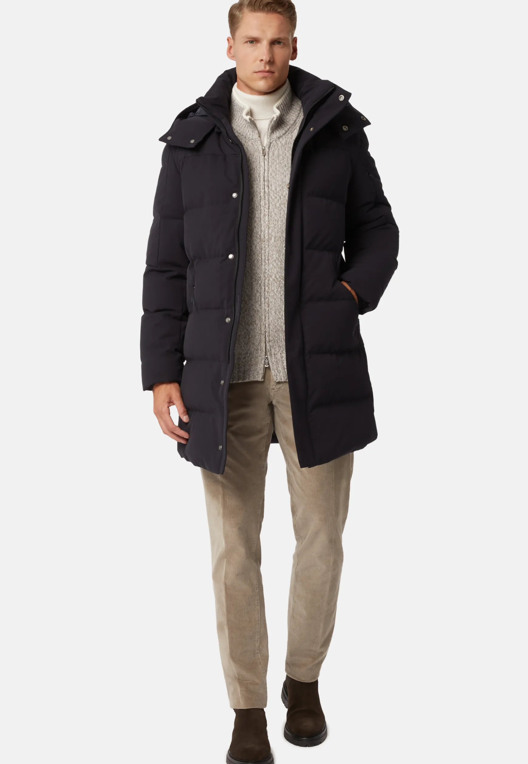 B Tech Goose Down Nylon Parka|Boggi Milano Best