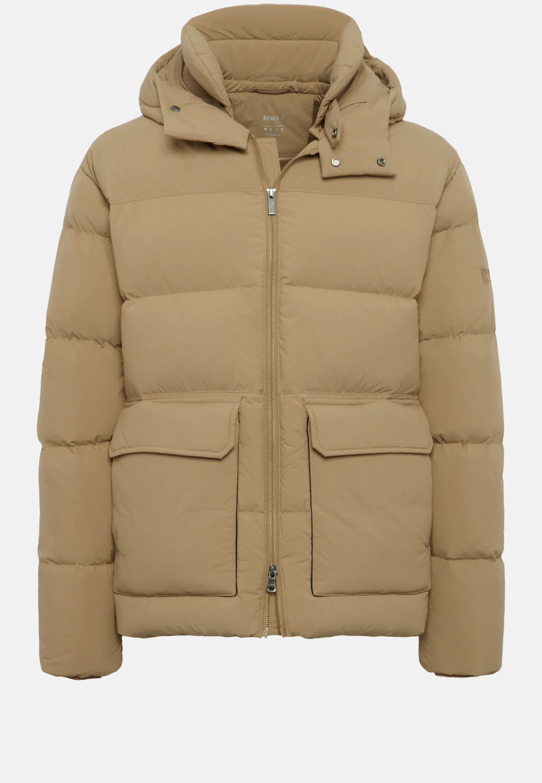 B Tech Goose Down Recycled Nylon Bomber Jacket|Boggi Milano Fashion