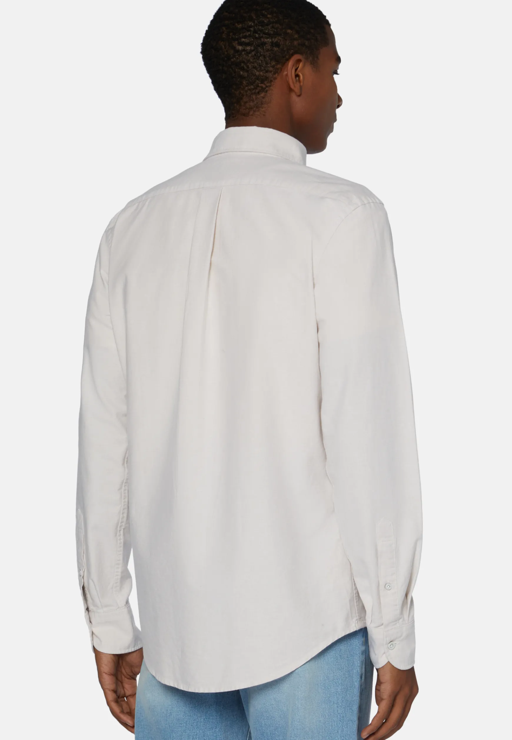 Beige Shirt In Organic Oxford Cotton, Regular|Boggi Milano Best Sale