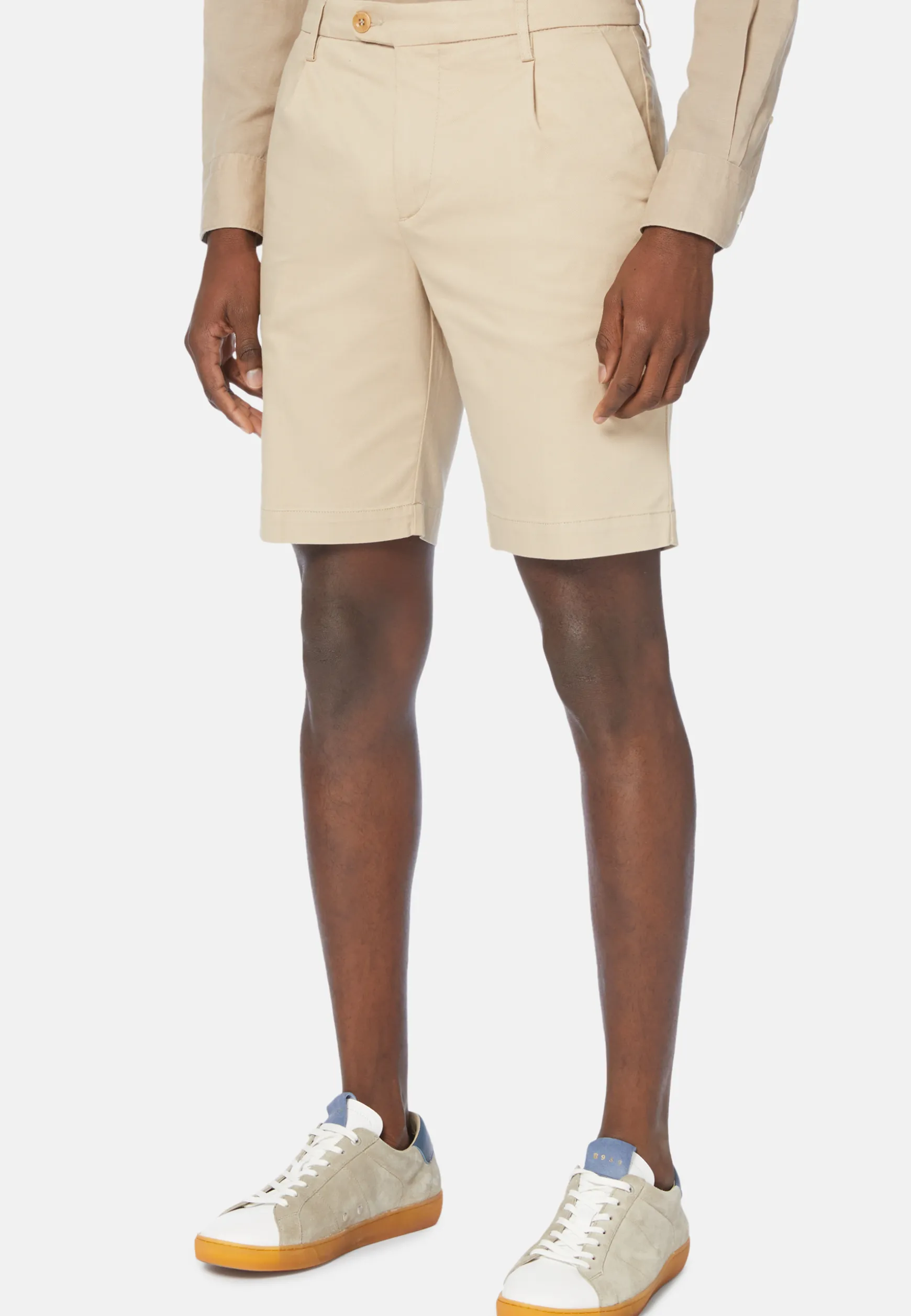 Bermudas in Stretch Tencel Cotton|Boggi Milano Online