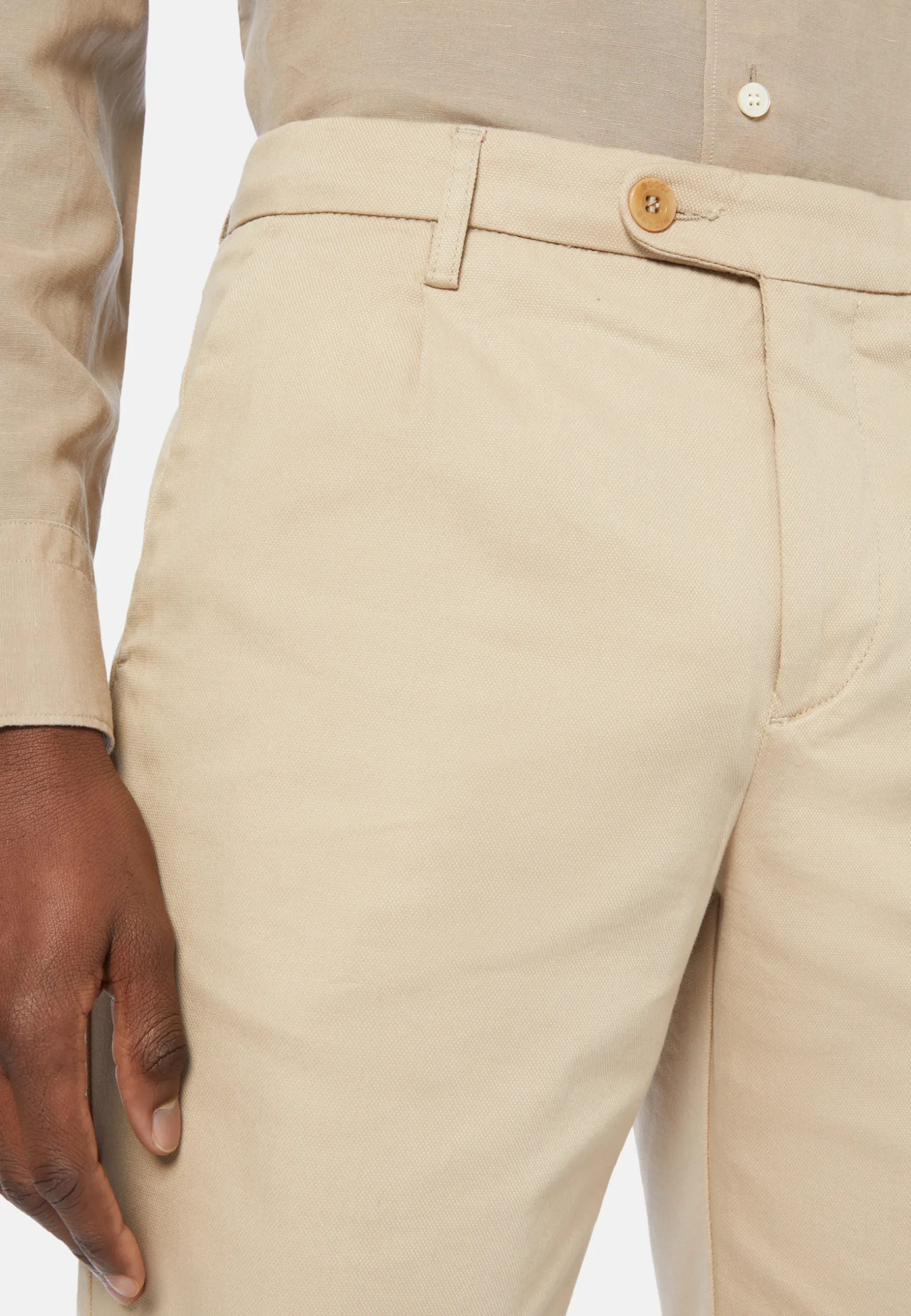 Bermudas in Stretch Tencel Cotton|Boggi Milano Online