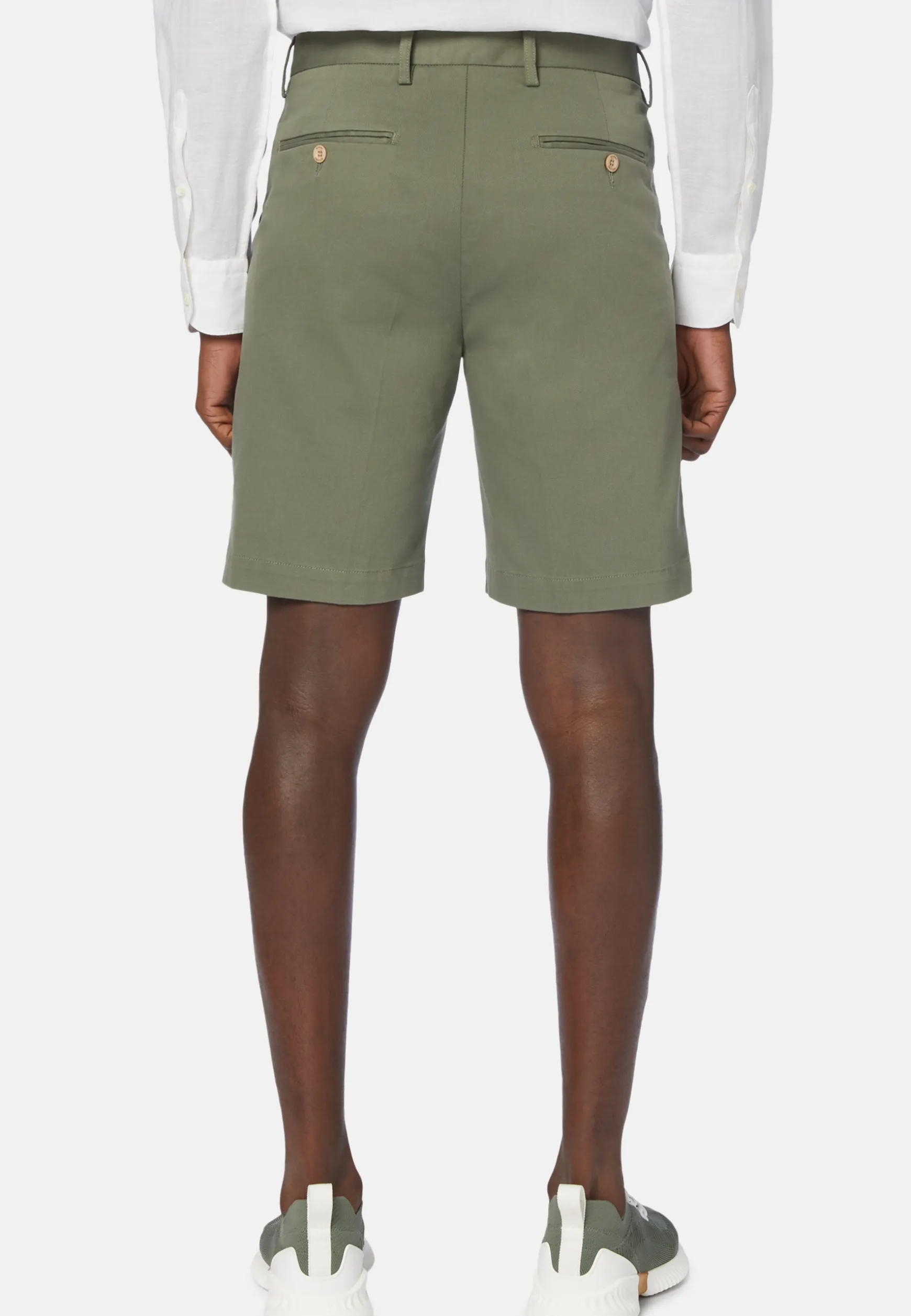 Bermudas in Stretch Tencel Cotton|Boggi Milano Online