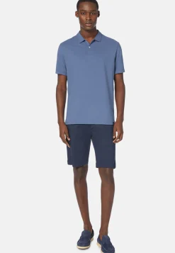 Bermudas in Stretch Tencel Cotton|Boggi Milano Flash Sale