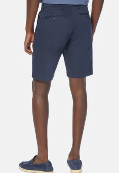 Bermudas in Stretch Tencel Cotton|Boggi Milano Flash Sale