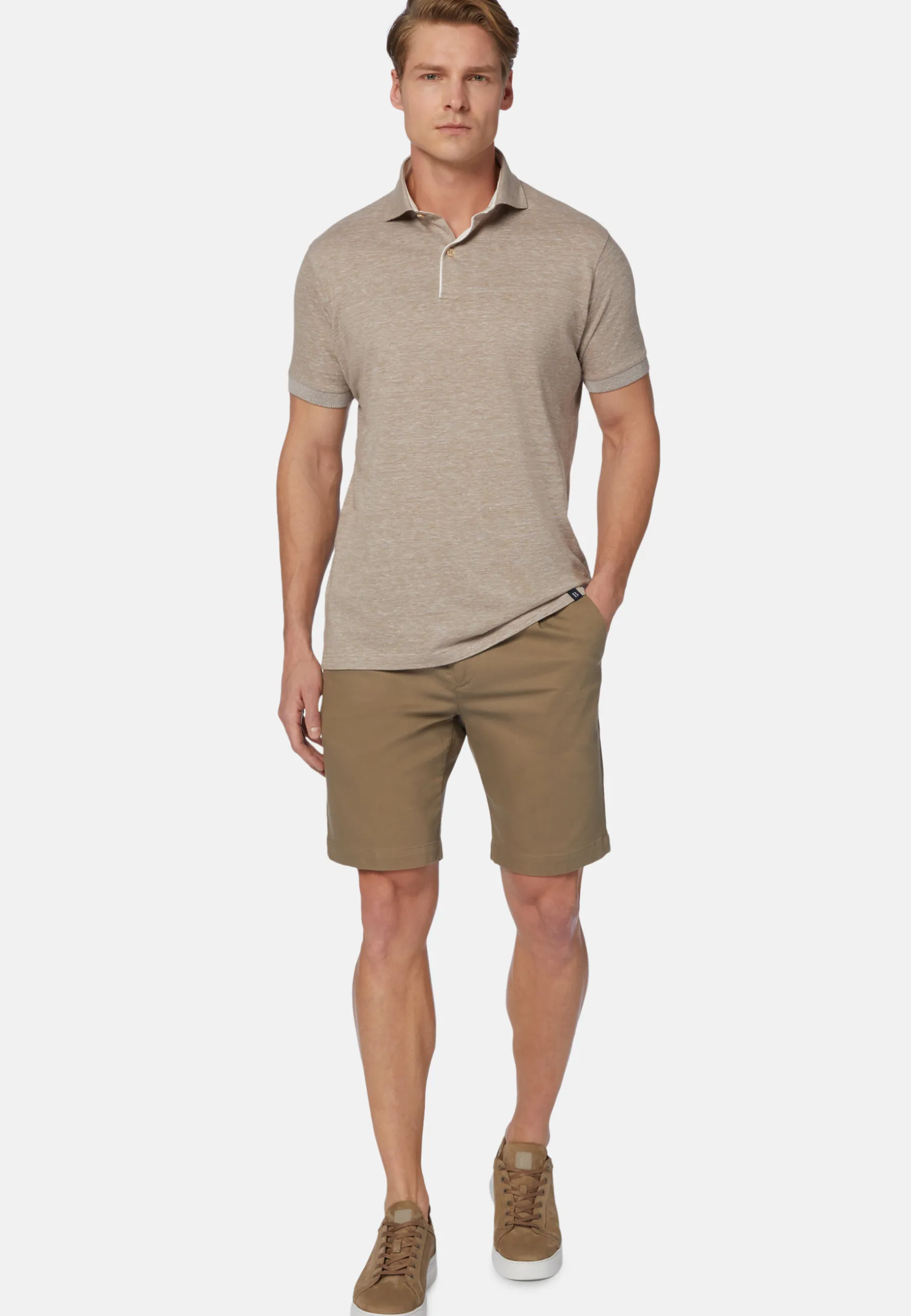 Bermudas in Stretch Tencel Cotton|Boggi Milano Sale