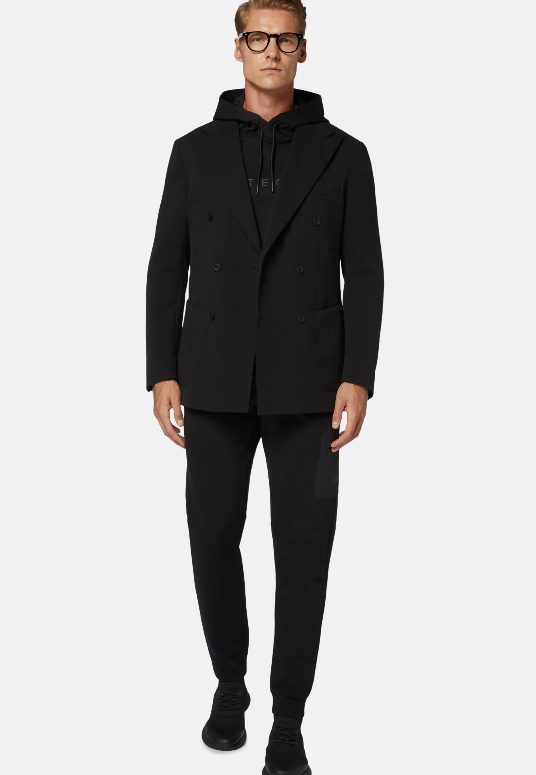 Double-Breasted Jacket in B Tech Nylon|Boggi Milano Online
