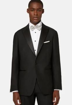 Wool Tuxedo Jacket with Peak Lapels|Boggi Milano Store