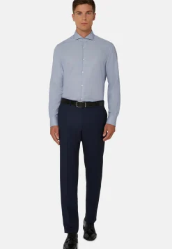 Cotton Dobby Shirt Slim Fit|Boggi Milano Best Sale