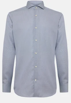 Cotton Dobby Shirt Slim Fit|Boggi Milano Best Sale