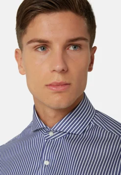 Cotton Twill Shirt Slim Fit|Boggi Milano Outlet