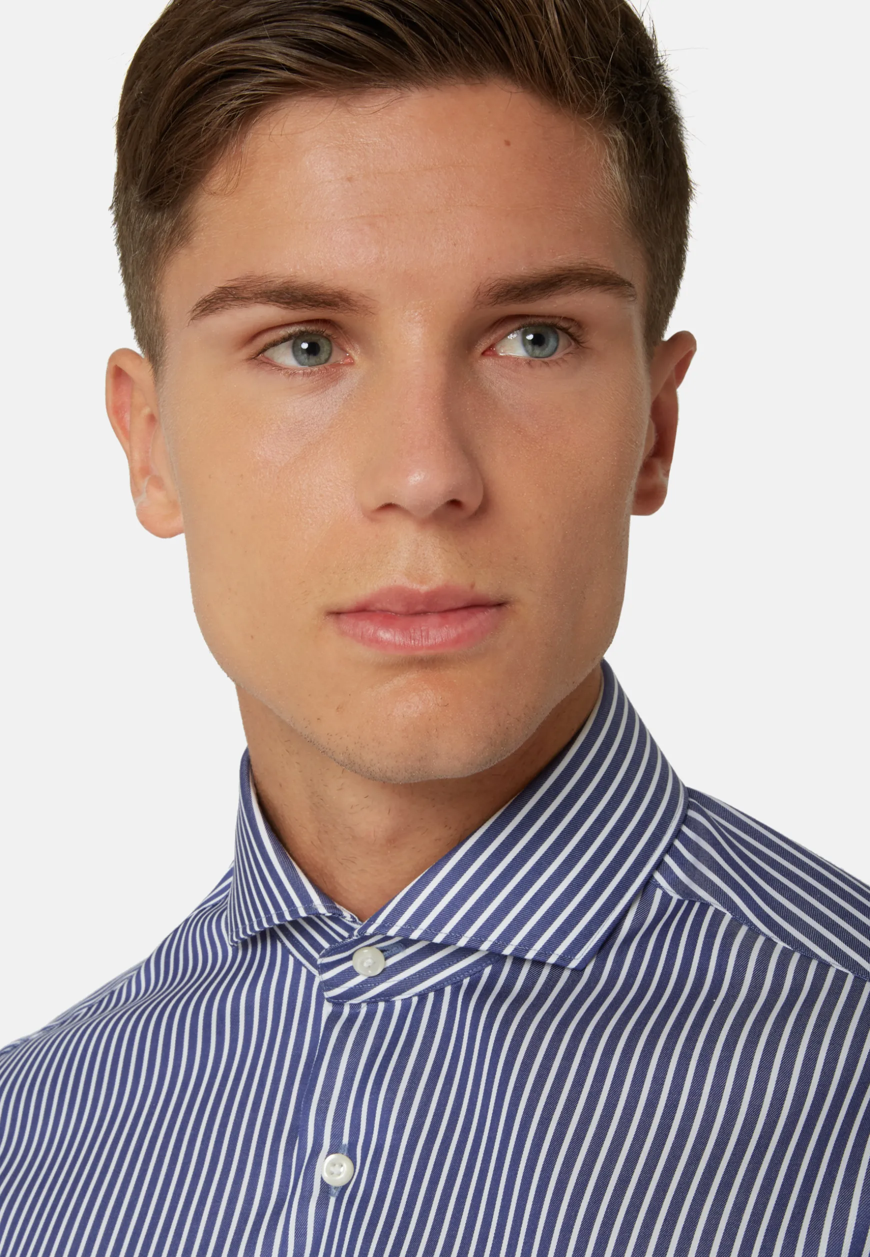 Cotton Twill Shirt Slim Fit|Boggi Milano Outlet