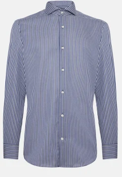 Cotton Twill Shirt Slim Fit|Boggi Milano Outlet