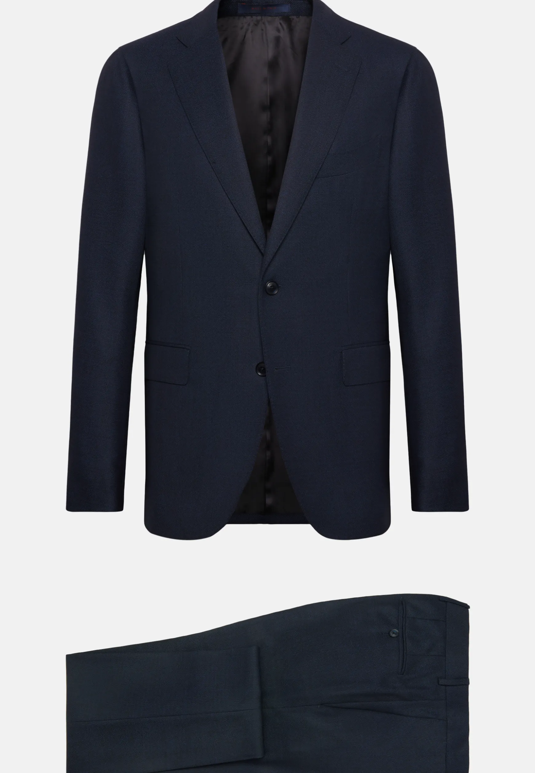 Blue Micro-Textured Suit In Super 130 Wool|Boggi Milano Sale