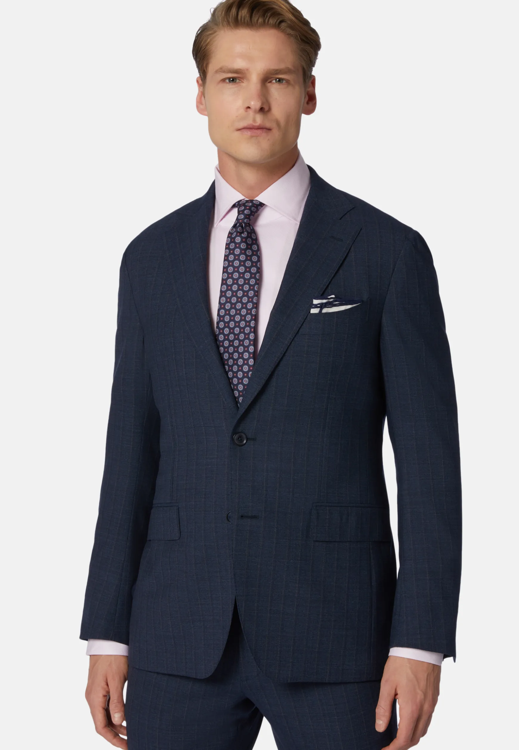 Pinstripe Suit in Woven Wool|Boggi Milano Clearance
