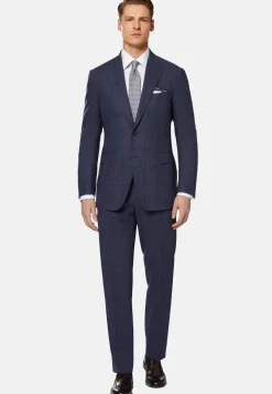 Prince of Wales Check Pure Wool Suit|Boggi Milano Store