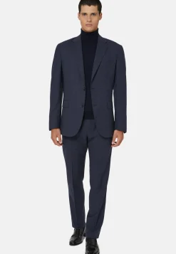 Blue Prince of Wales Check Suit In Pure Wool B Travel|Boggi Milano Online