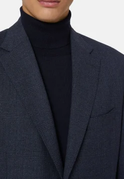 Blue Prince of Wales Check Suit In Pure Wool B Travel|Boggi Milano Online