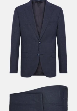 Blue Prince of Wales Check Suit In Pure Wool B Travel|Boggi Milano Online