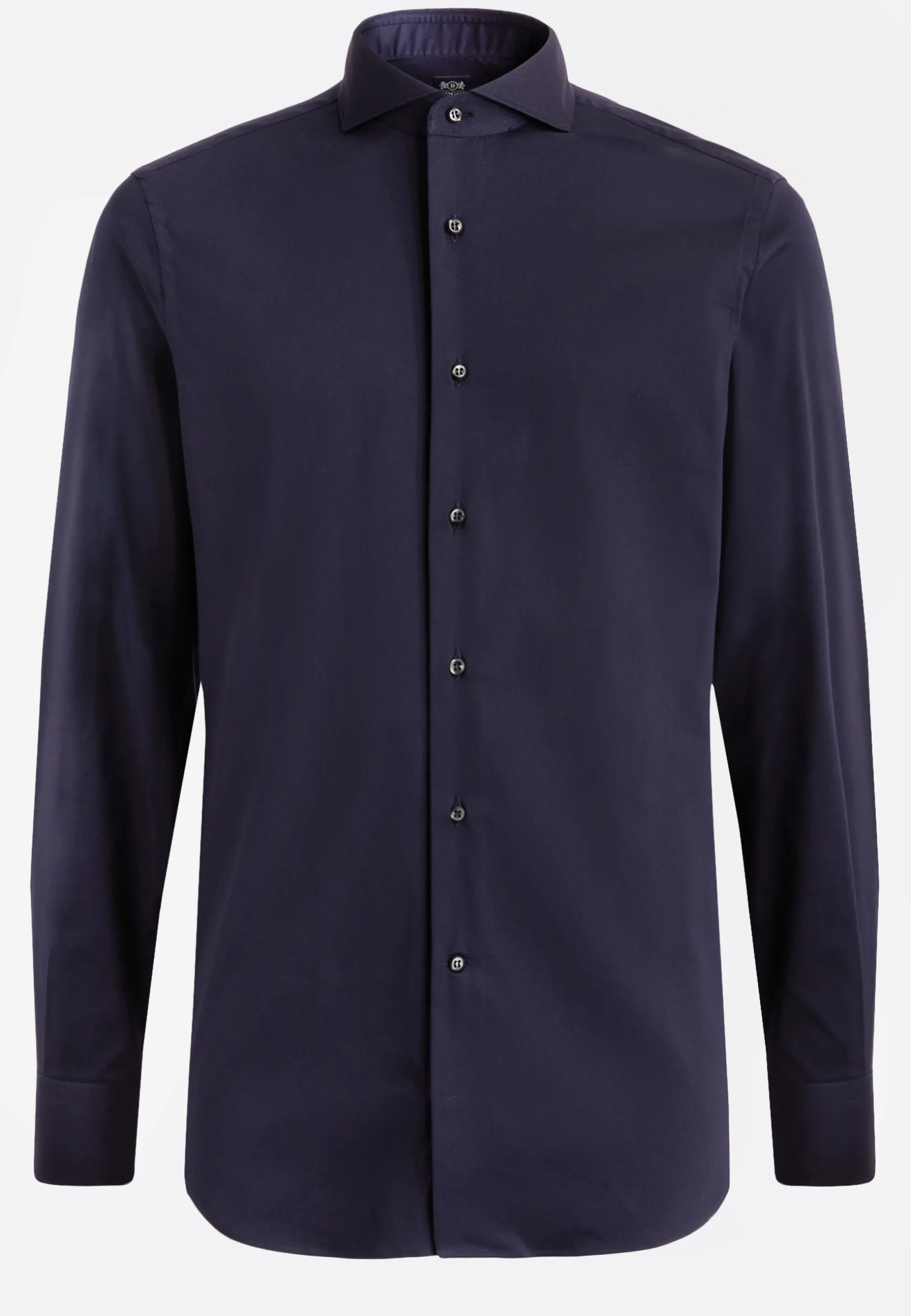 Blue Stretch Cotton/Nylon Shirt Slim|Boggi Milano Cheap