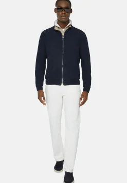 Bomber Jacket in Genuine Suede Leather|Boggi Milano Flash Sale