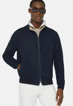 Bomber Jacket in Genuine Suede Leather|Boggi Milano Flash Sale