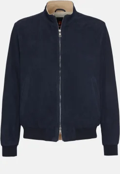 Bomber Jacket in Genuine Suede Leather|Boggi Milano Flash Sale