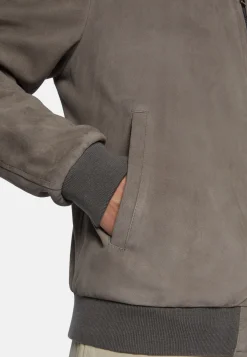 Bomber Jacket in Genuine Suede Leather|Boggi Milano Shop