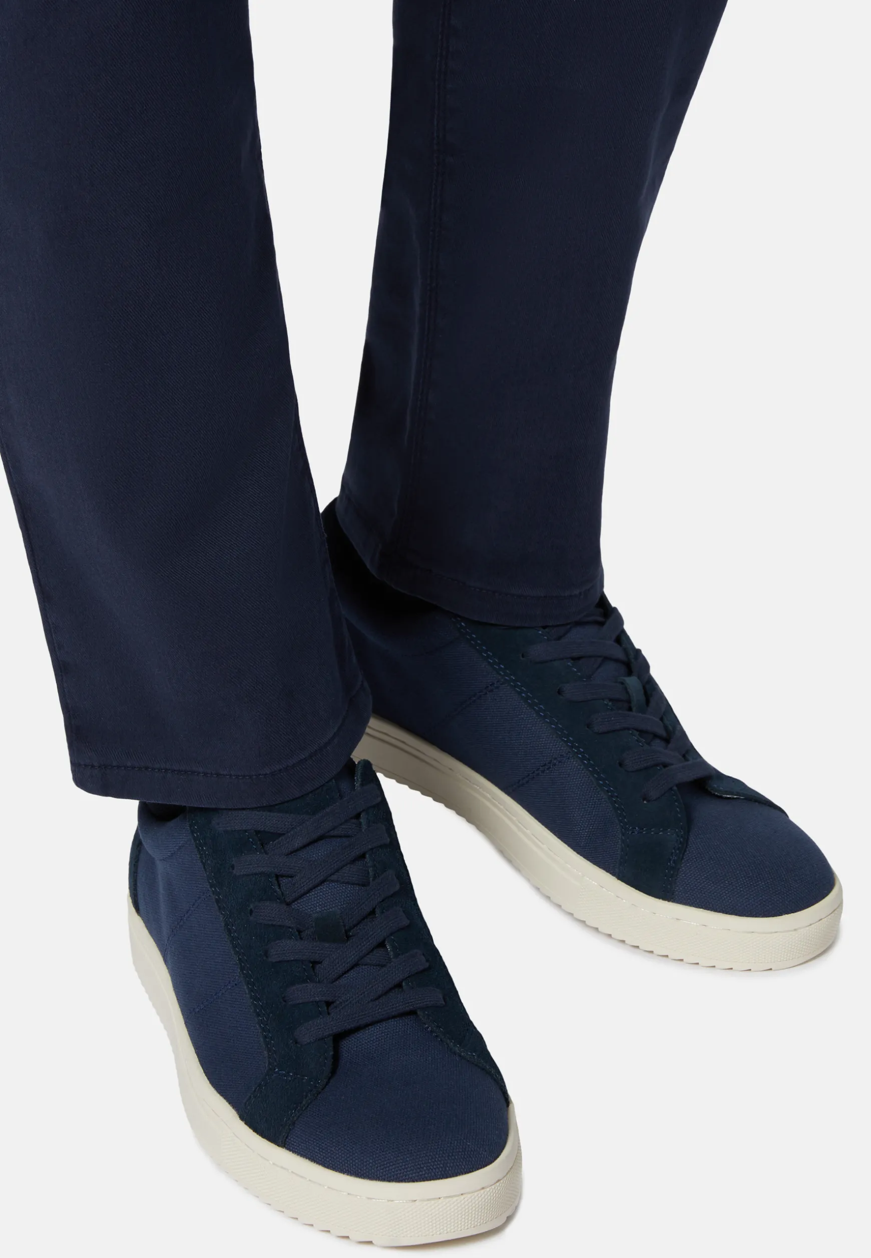 Canvas and Suede Trainers|Boggi Milano Discount