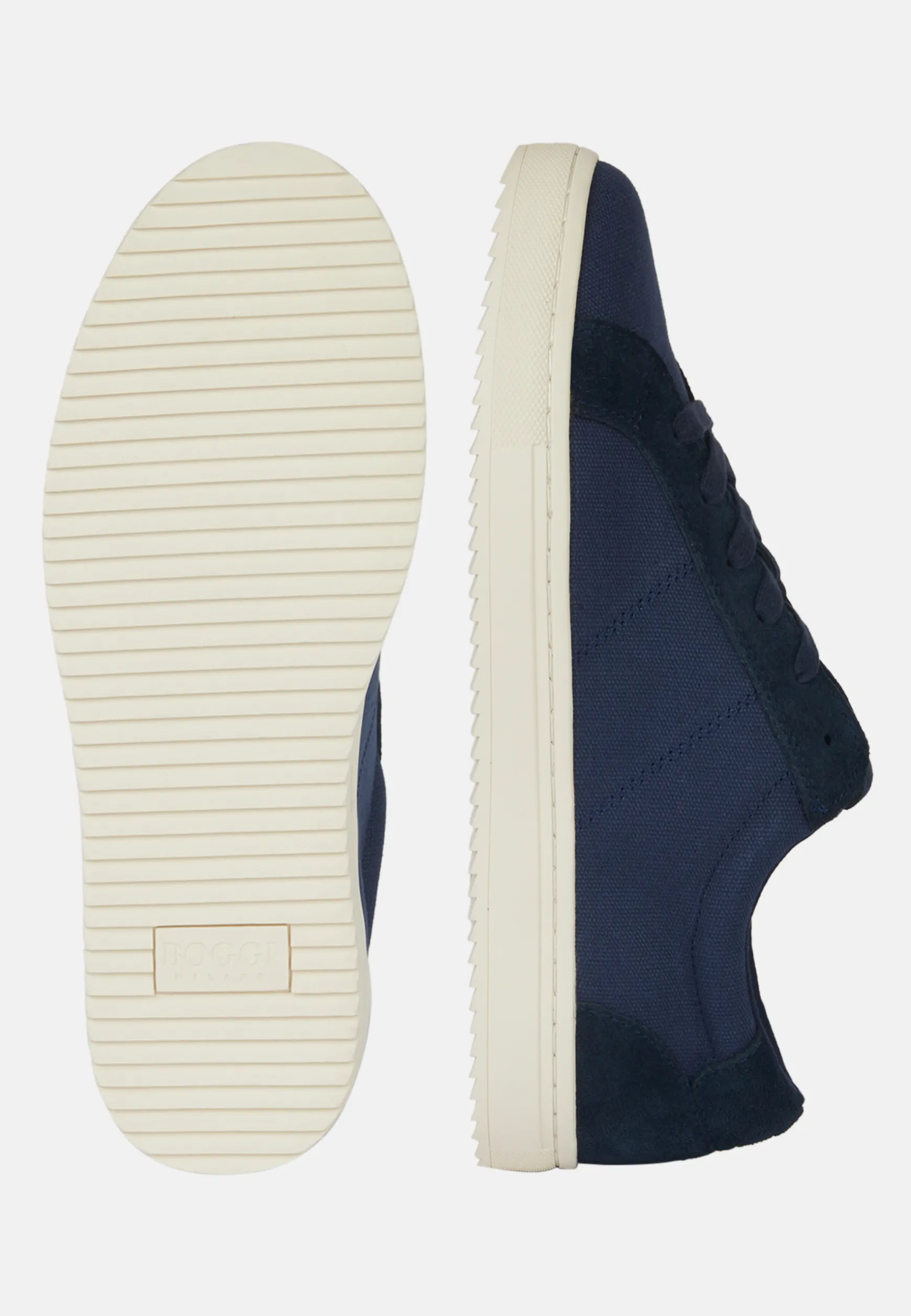 Canvas and Suede Trainers|Boggi Milano Discount