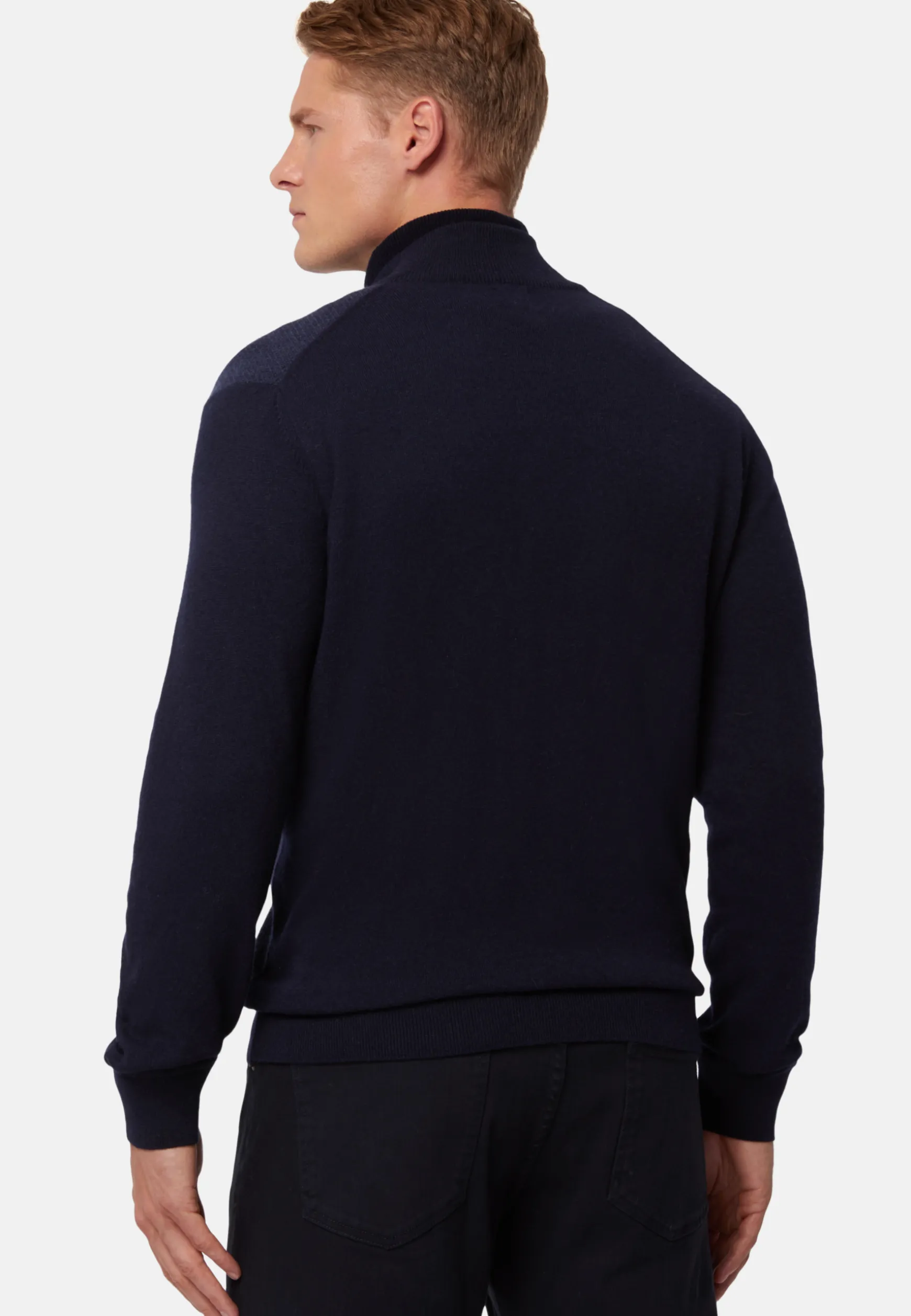 Cashmere Blend Full Zip Sweater|Boggi Milano Flash Sale