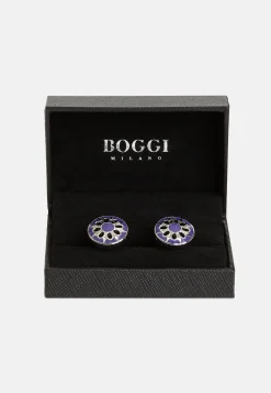 Circular cufflinks with flower|Boggi Milano Cheap