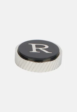 Circular letter r for cufflinks|Boggi Milano New