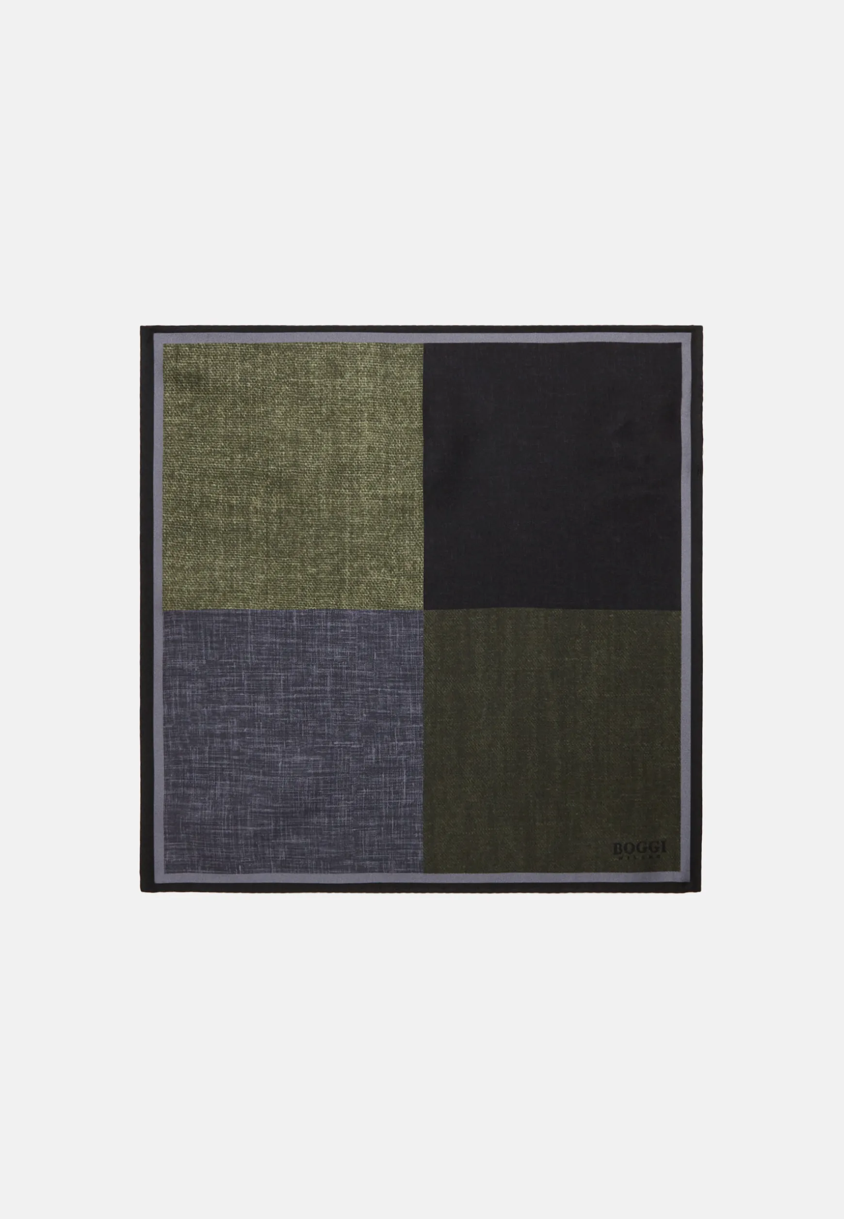 Colour Block Silk Pocket Square|Boggi Milano Discount