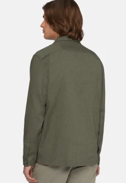 Cotton and Linen Link Shirt Jacket|Boggi Milano Discount