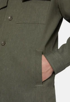 Cotton and Linen Link Shirt Jacket|Boggi Milano Discount