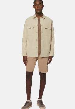 Cotton and Linen Link Shirt Jacket|Boggi Milano Shop