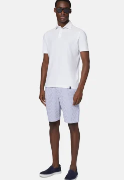 Cotton Crepe Jersey Polo Shirt|Boggi Milano Best