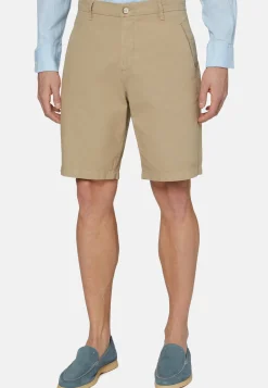 Cotton Linen Bermuda Shorts|Boggi Milano Clearance