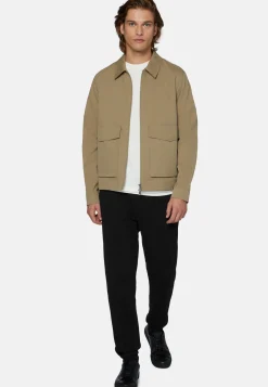 Cotton Nylon Bomber Jacket|Boggi Milano Sale