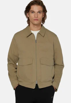 Cotton Nylon Bomber Jacket|Boggi Milano Sale