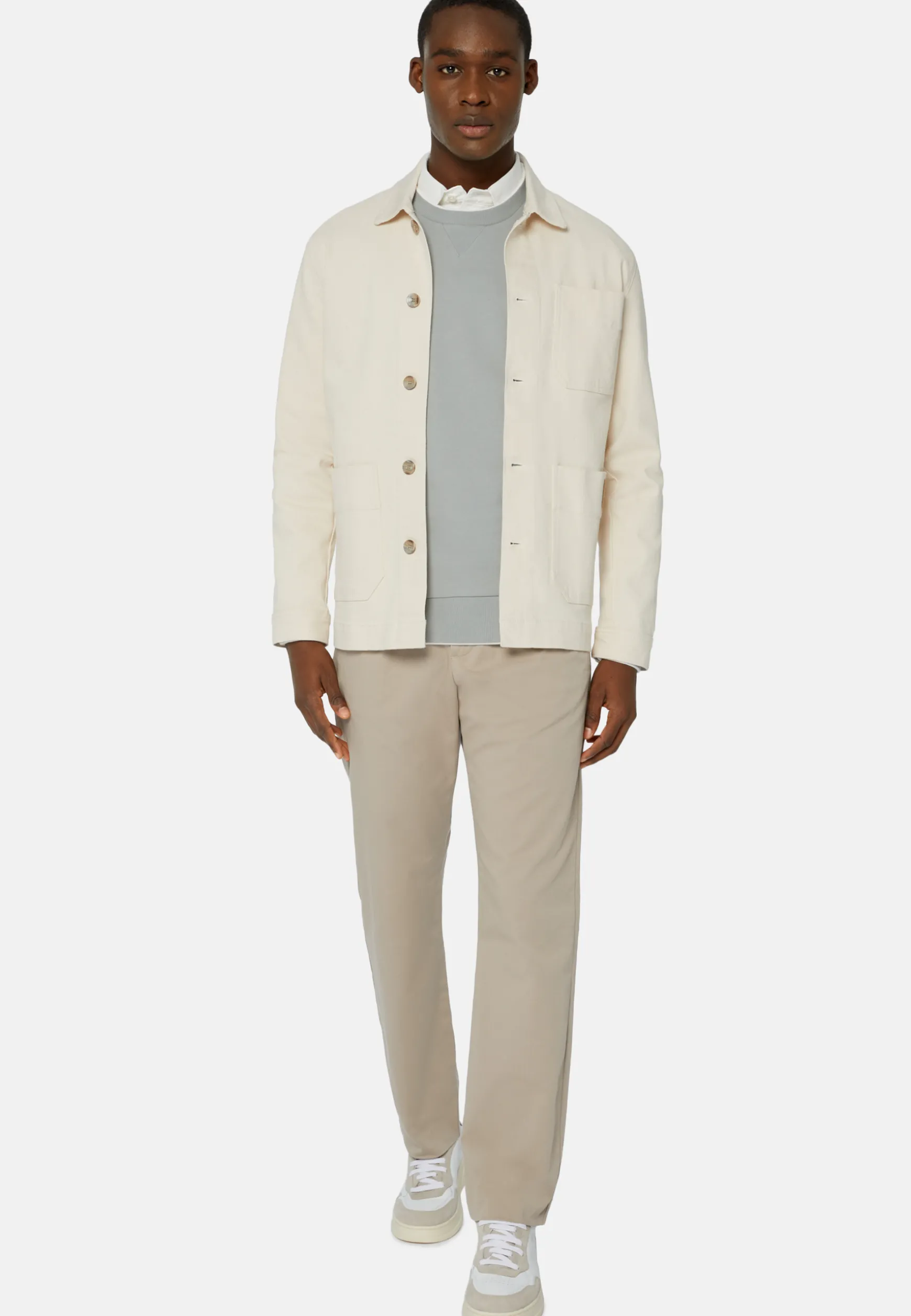 Cotton Shirt Jacket|Boggi Milano Sale