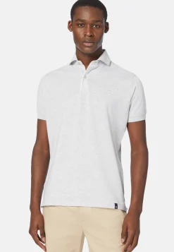 Cotton/Linen Piqu&eacute; Polo Shirt|Boggi Milano Best Sale