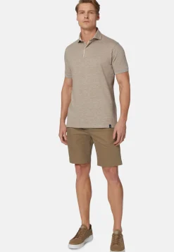 Cotton/Linen Piqu&eacute; Polo Shirt|Boggi Milano Cheap