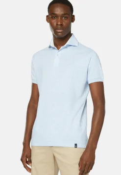 Cotton/Linen Piqu&eacute; Polo Shirt|Boggi Milano Fashion