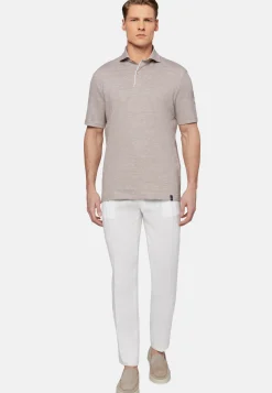 Cotton/Linen Piqu&eacute; Polo Shirt|Boggi Milano Best Sale