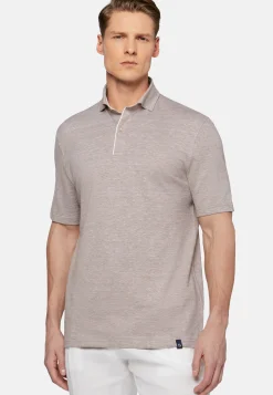 Cotton/Linen Piqu&eacute; Polo Shirt|Boggi Milano Best Sale