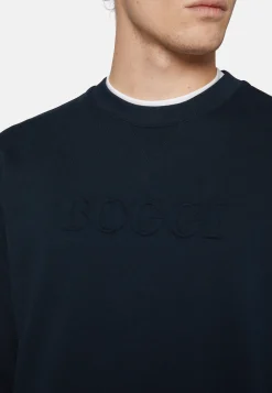 Crew Neck Cotton Sweatshirt|Boggi Milano Flash Sale